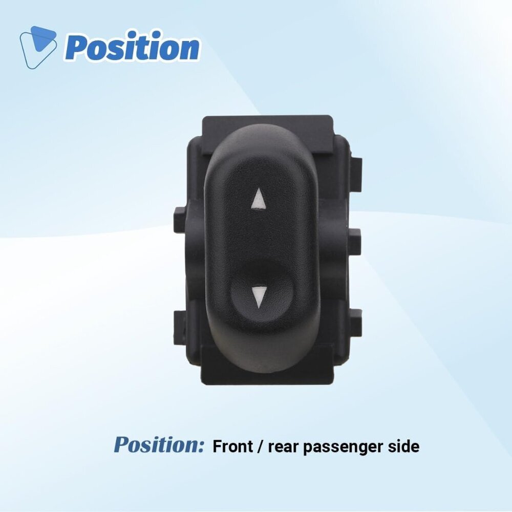 Power Window Control Switch Button Front Rear Passenger Side Compatible with 200 - Picture 3 of 7
